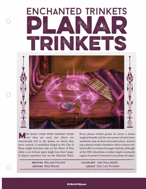 EN5ider #428 – Enchanted Trinkets: Planar Trinkets