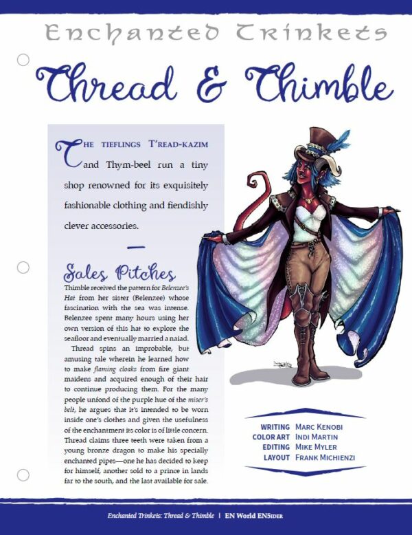 EN5ider #447 – Enchanted Trinkets: Thread & Thimble