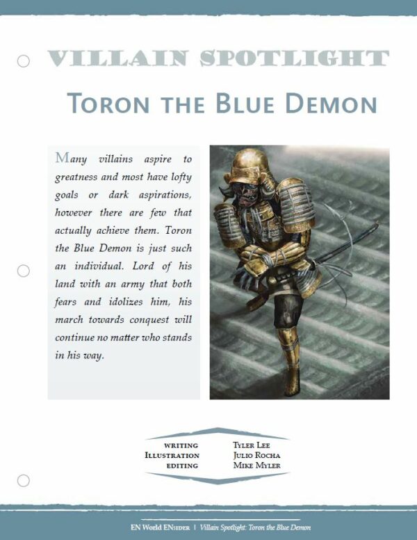 EN5ider #465 – Villain Spotlight: Toron the Blue Demon