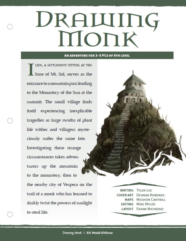 EN5ider #469 – Adventure: Drawing Monk